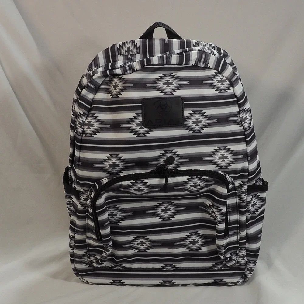 Ariat Backpack Unisex OS Black White Southwestern Aztec Geometric Travel Rodeo